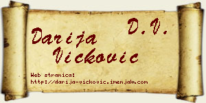 Darija Vicković vizit kartica